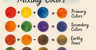 How to mix color for Water Color Drawing