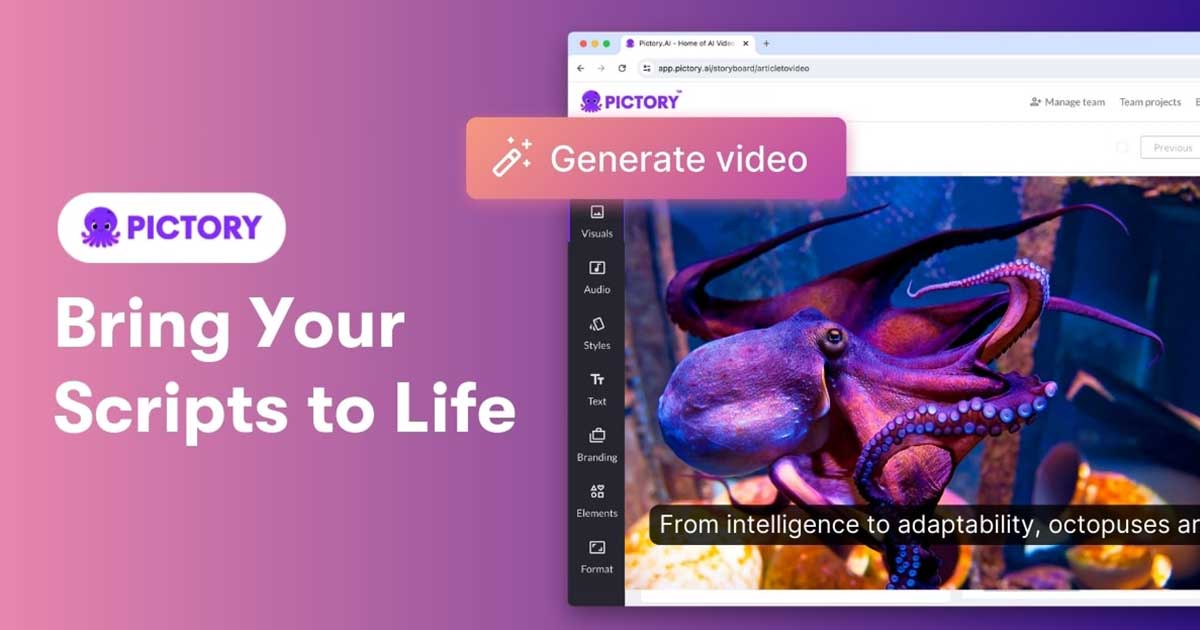 Artificial Intelligence Pictory (AI For Turning Scripts Into Videos)